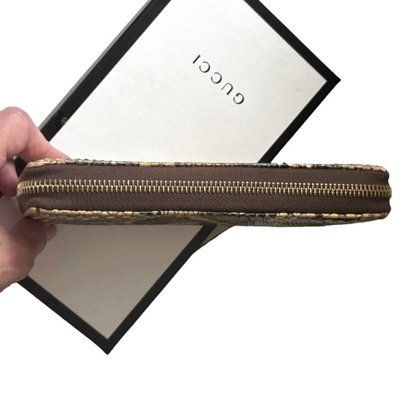 ❌SOLD❌ GUCCI Rare Multicolor Python GG Marmont Zip Wallet W/Box & Dust Bag - Picture 4 of 15